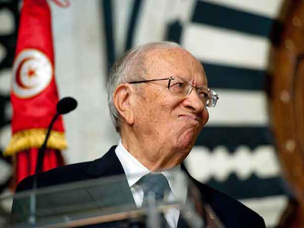 Le président tunisien, Béji Caïd Essebsi. D. R.
